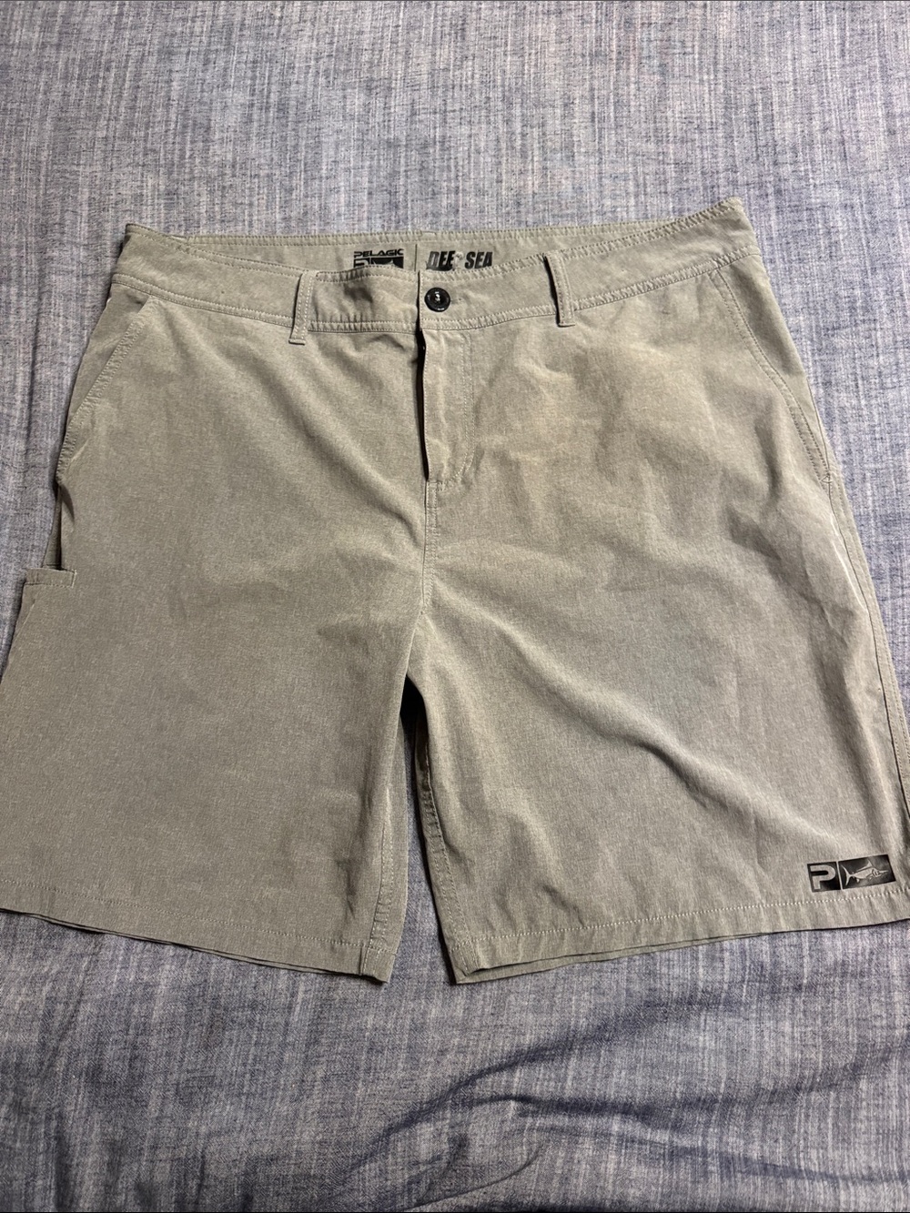 Pelagic Men's Olive Utility Swim Shorts